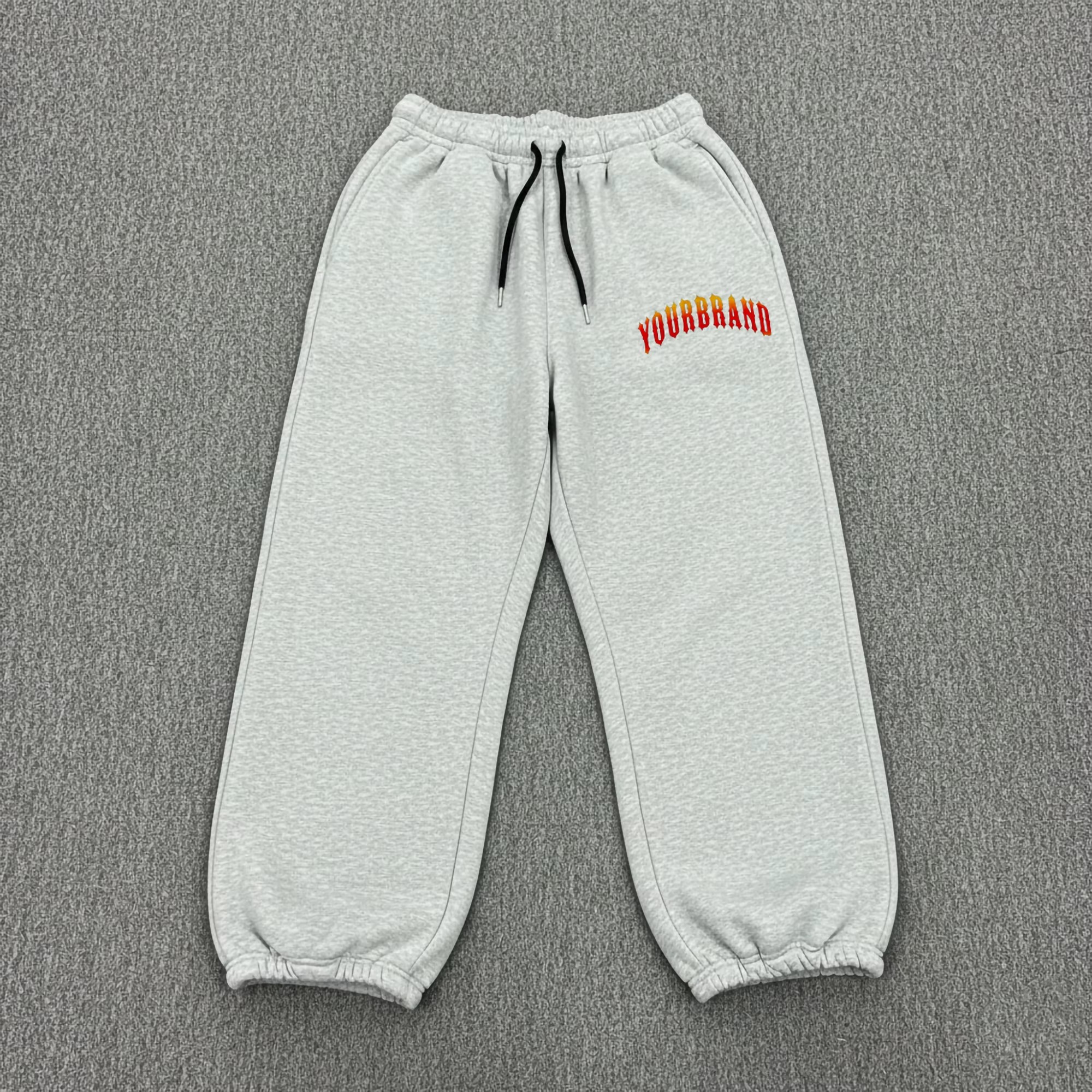 Stretch Regular Casual Lounge Sweatpants Yoga Pants Flare Leg Pants for Women with Pockets Lace 100% Cotton