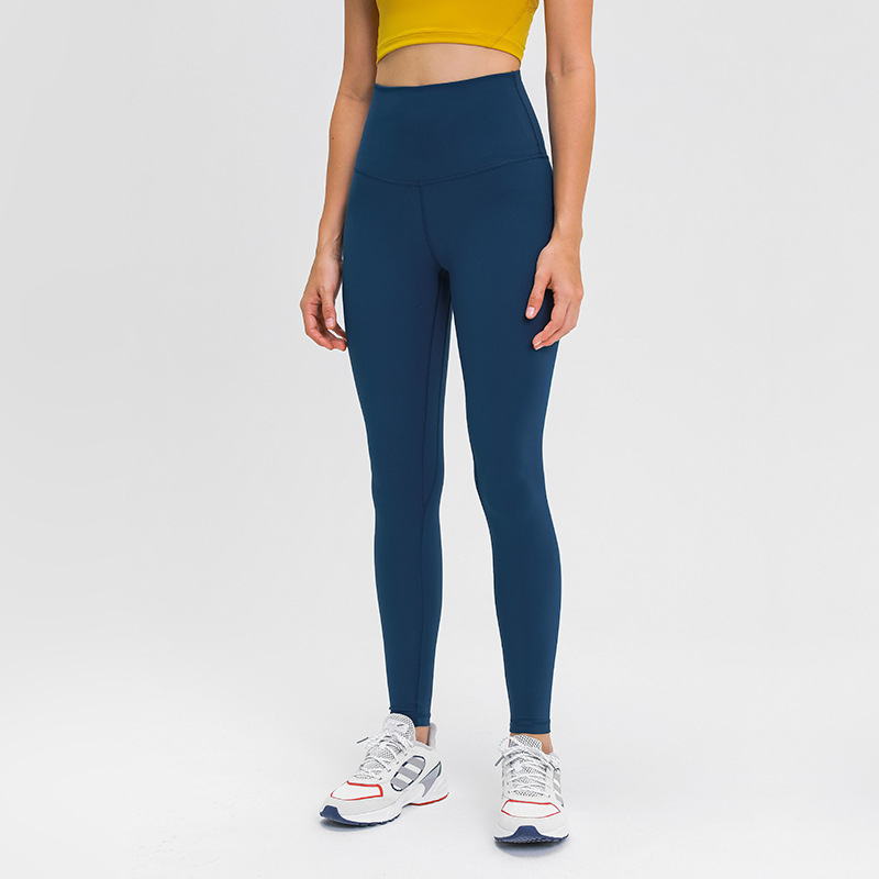 Autumn and Winter Nude High Waist Yoga Pants With Built-in Pocket and Wear Leisure Sports Fitness Small Foot Pants for Women