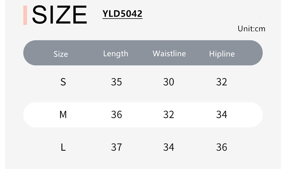Size Chart details