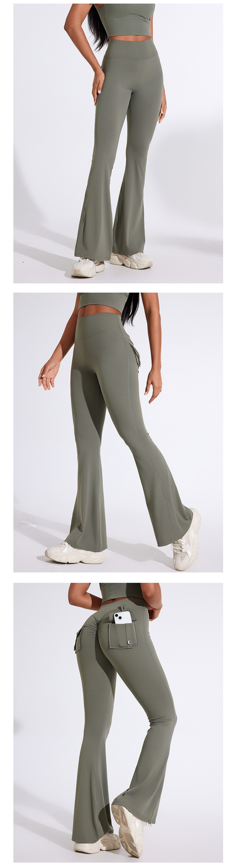 Women's Peach Bell Yoga Pants XS Size High Seamless Logo-Print Sports Tight Fitness Micro Yoga Clothes Workwear Hip-Lifting