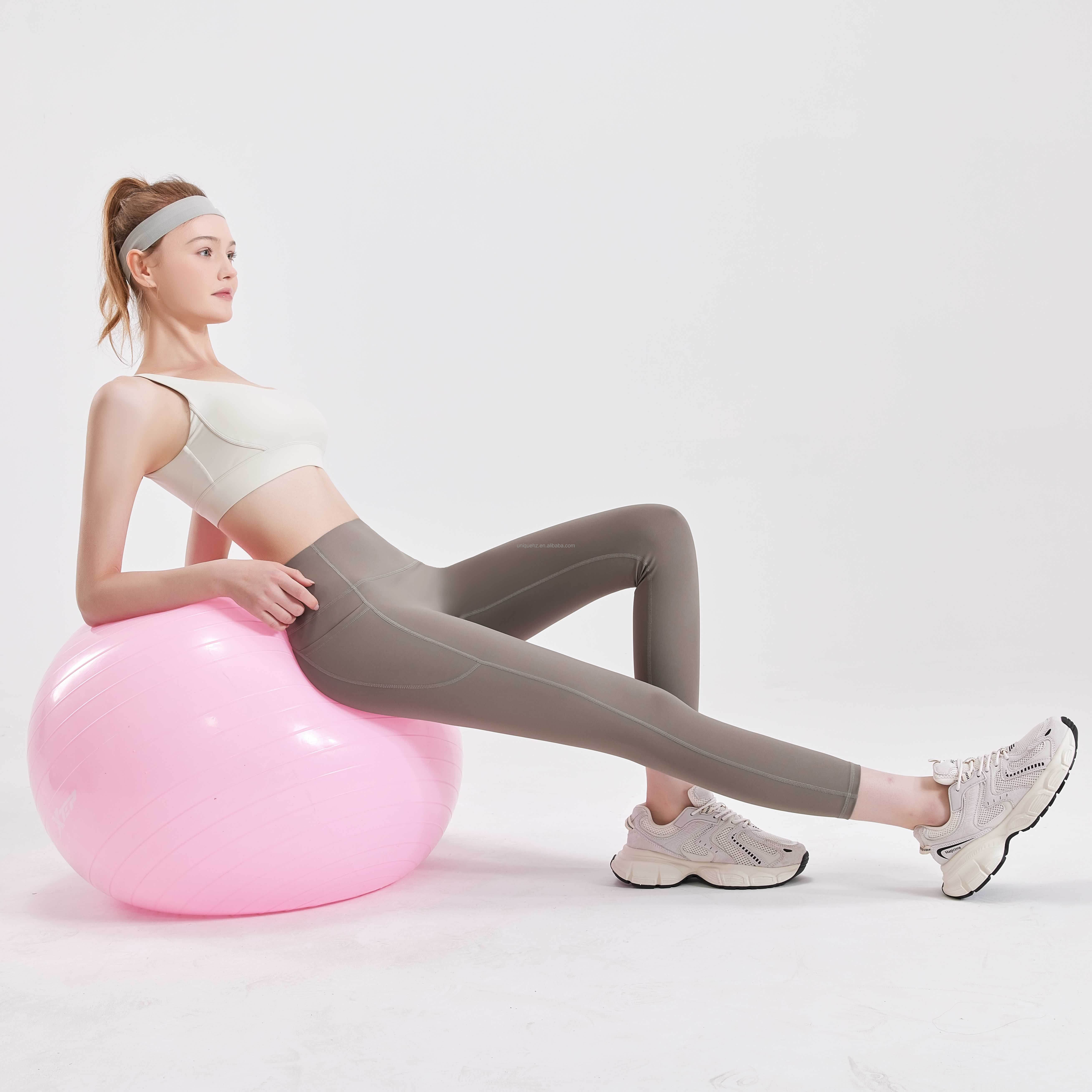 Wholesale Compression High Waist Women Yoga Pants Butt Lifting Nude Yoga Pants Stretchy Sports Leggings for Outdoor Sports