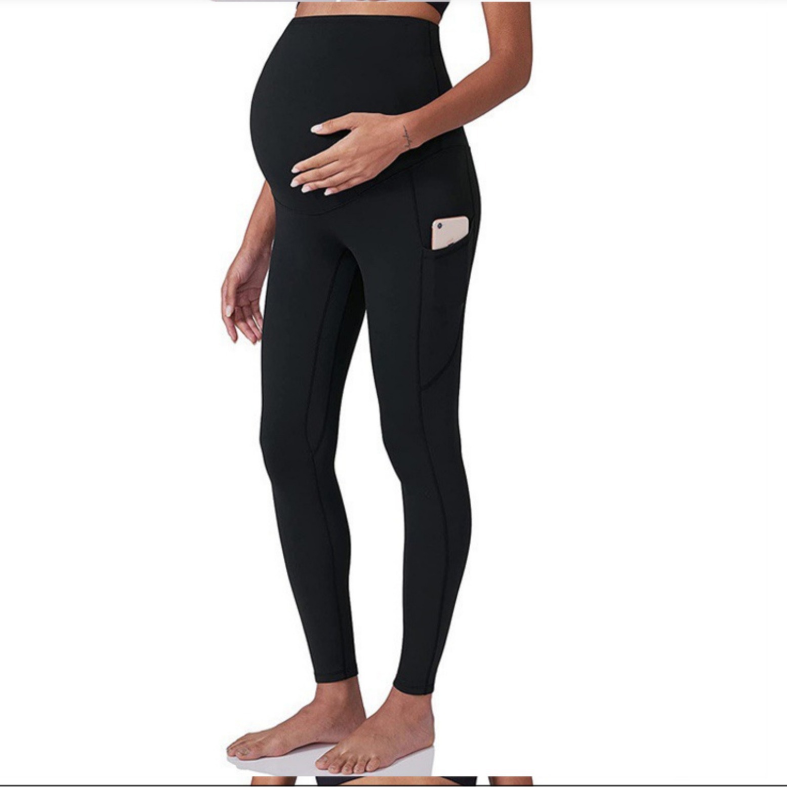Maternity Yoga Pants Detail