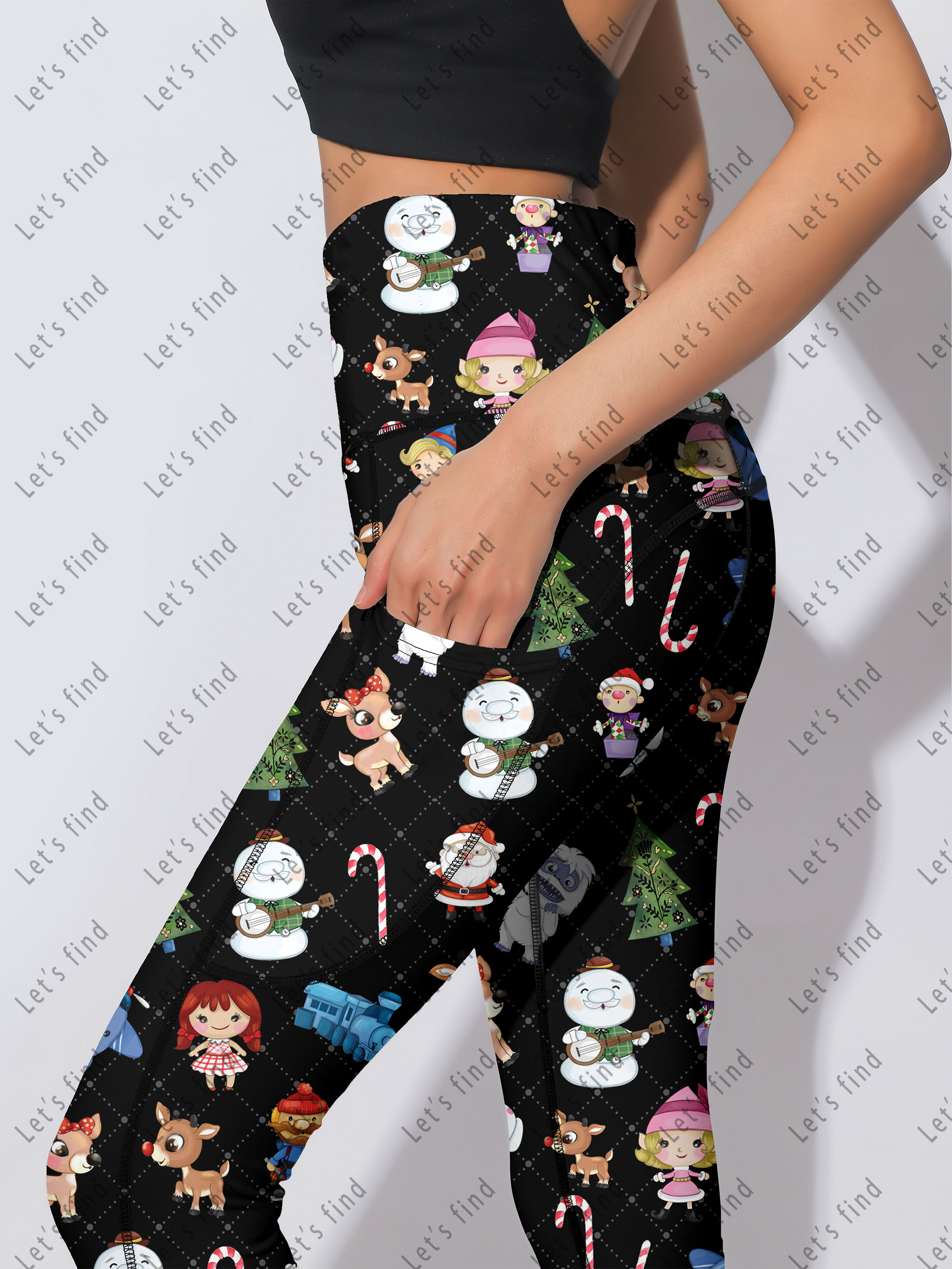 New Styles High Waisted Tummy Control Fitness &amp; Seamless Yoga Pants with Pockets,Plus-Size Women Clothing of Customized Leggings