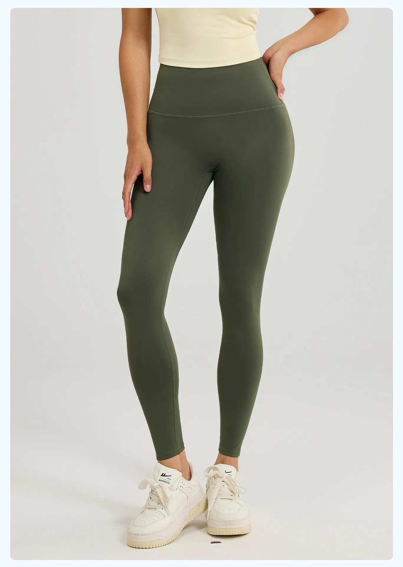 Dark Gray High-Waisted Stretch Yoga Pants