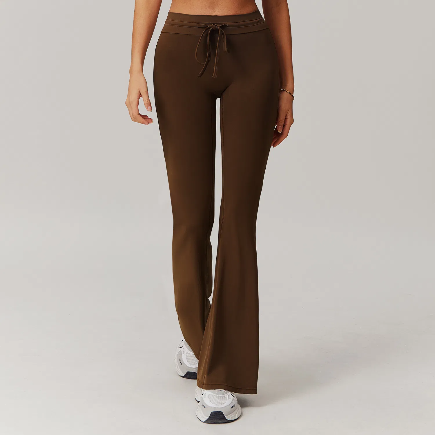 High-Waist Yoga Bell-Bottom Pants Fitness Wide-Leg Micro Stretch Casual Sports Pants Women