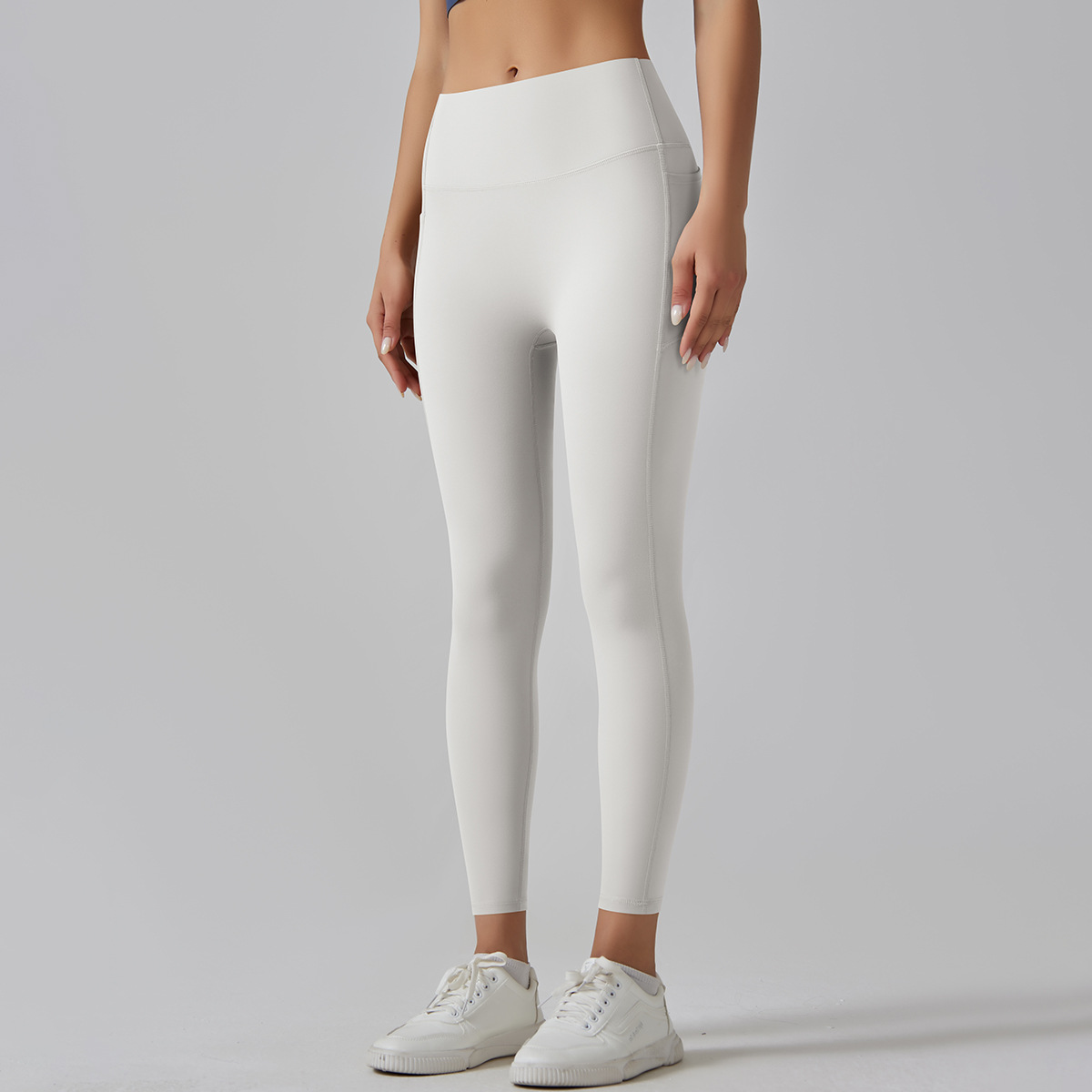 High Waist Solid Yoga Pants Women's Traceless Quick-drying Breathable
