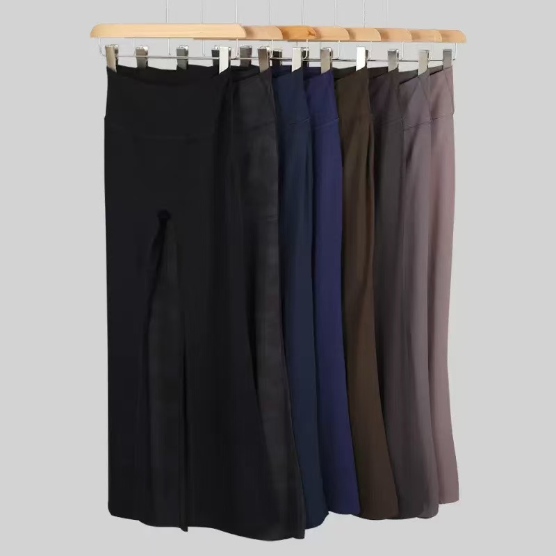 Custom Women's High-Waisted Wide-Leg Flare Yoga Pants Workout Activewear Four-Way Stretch Quick Dry Sweat-Wicking Eco-Friendly