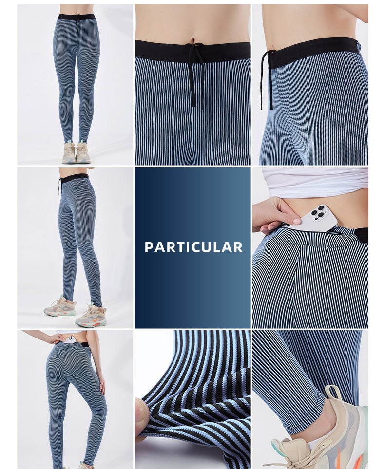 Women Ribbed Full Length Sports Leggings Polyester Quick Dry Running Leggings Solid Tight Pants Breathable Compression Pants
