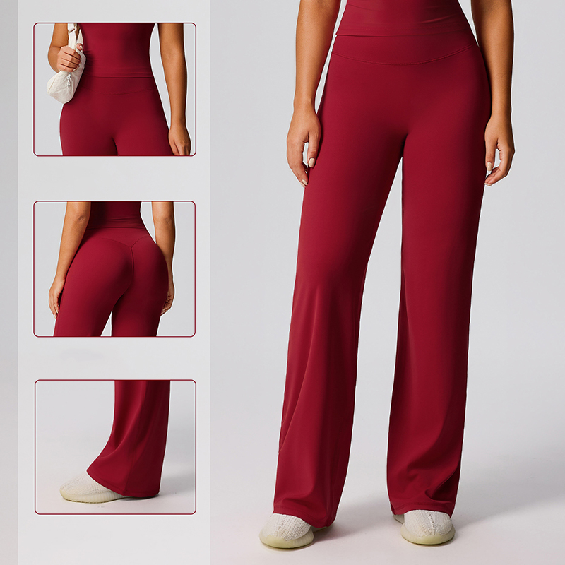 PASUXI Women High Waisted Yoga Pants Tummy Control Flare Leggings Bootcut Workout Fitness Athletic Ribbed Trousers Gym Wear