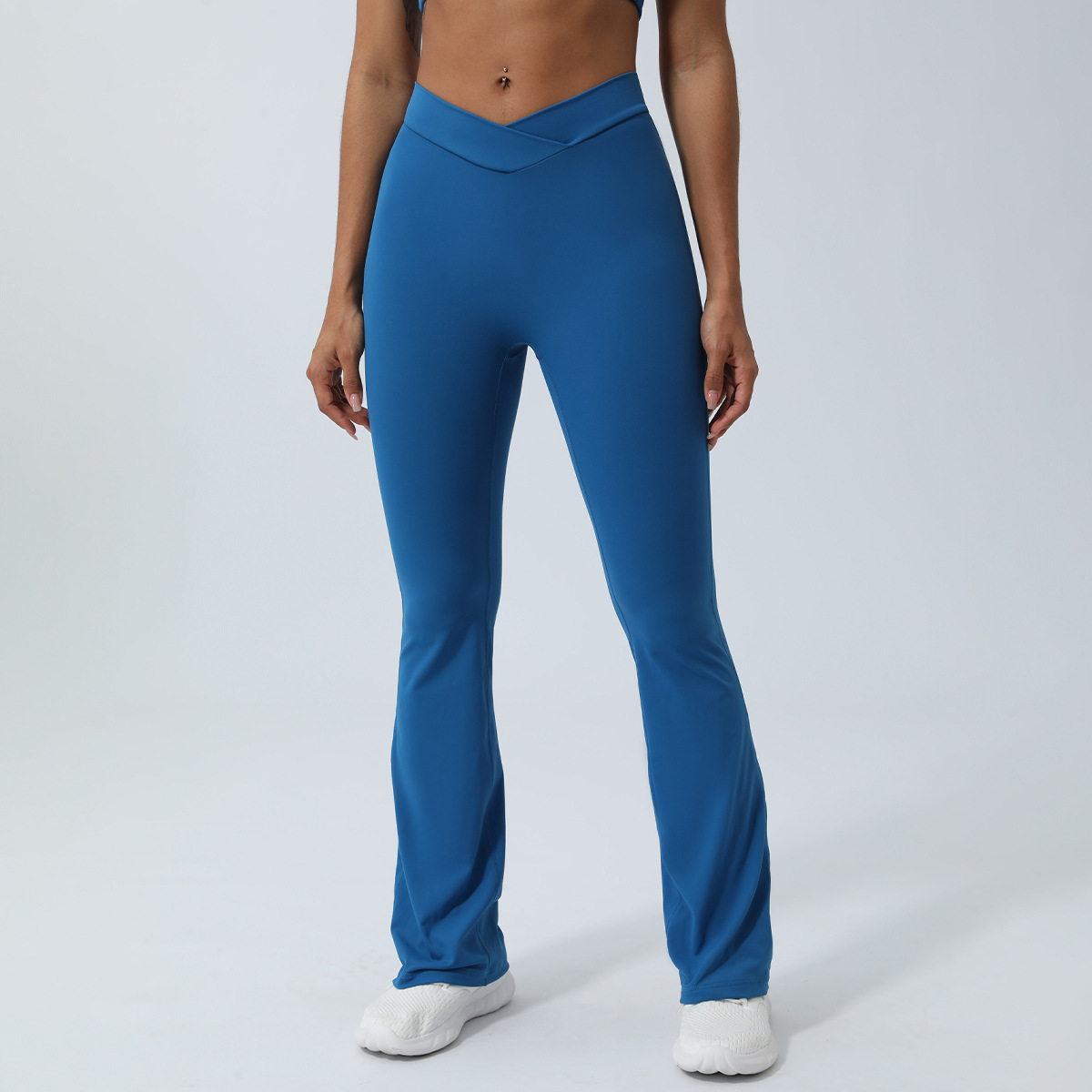 Hot Selling Women Stretchy Quick Dry Pant Lightweight V Cut Yoga Flared Pants High Quality Women's Leggings Sport Yoga Pants