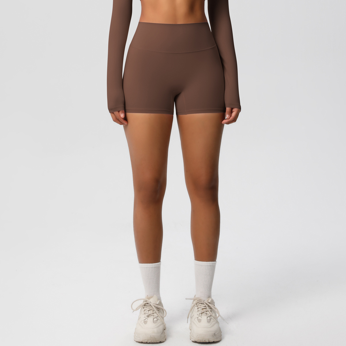Gym Shorts Women Leggings Compression Nylon Biker Shorts Hight Waist Stretchy Running Fitness Yoga Shorts for Women