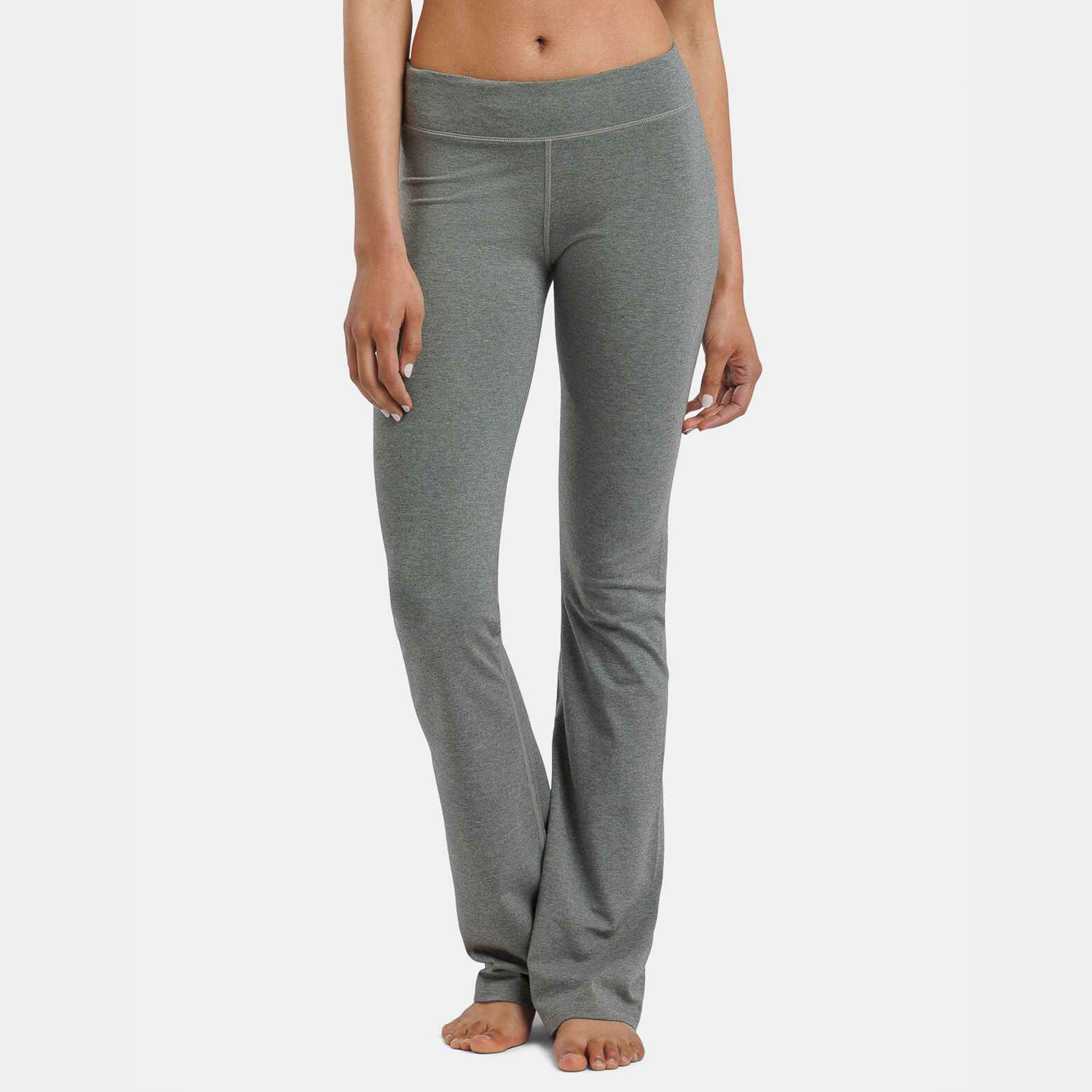 Bamboo Cotton Flare Yoga Pants Women Wide Leg Bootcut High Waisted Leggings Soft Stretch Workout Trousers