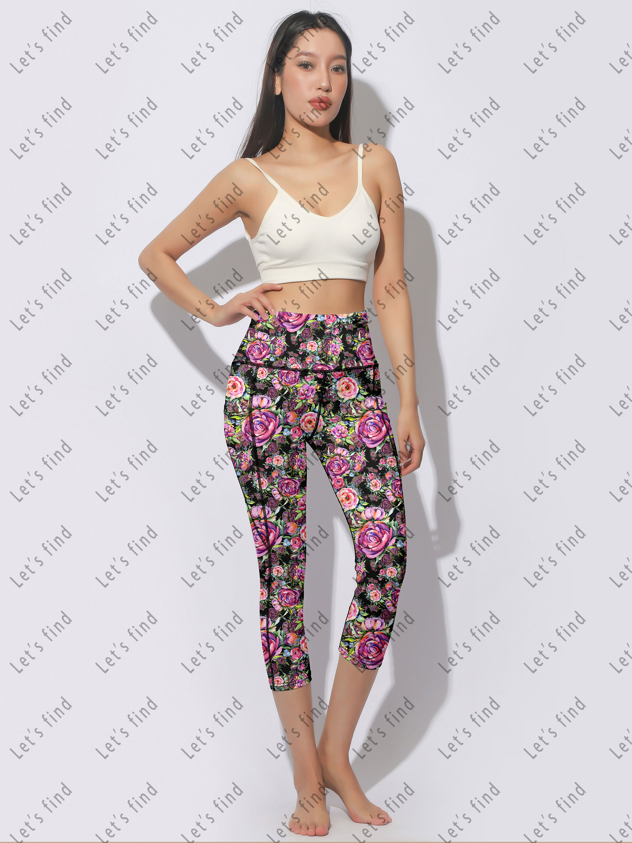 Super Soft High Waist Sporty Yoga Pants Leggings for Women Girls Breathable Knitted Custom Logo Digital Printing Wholesale Bulk