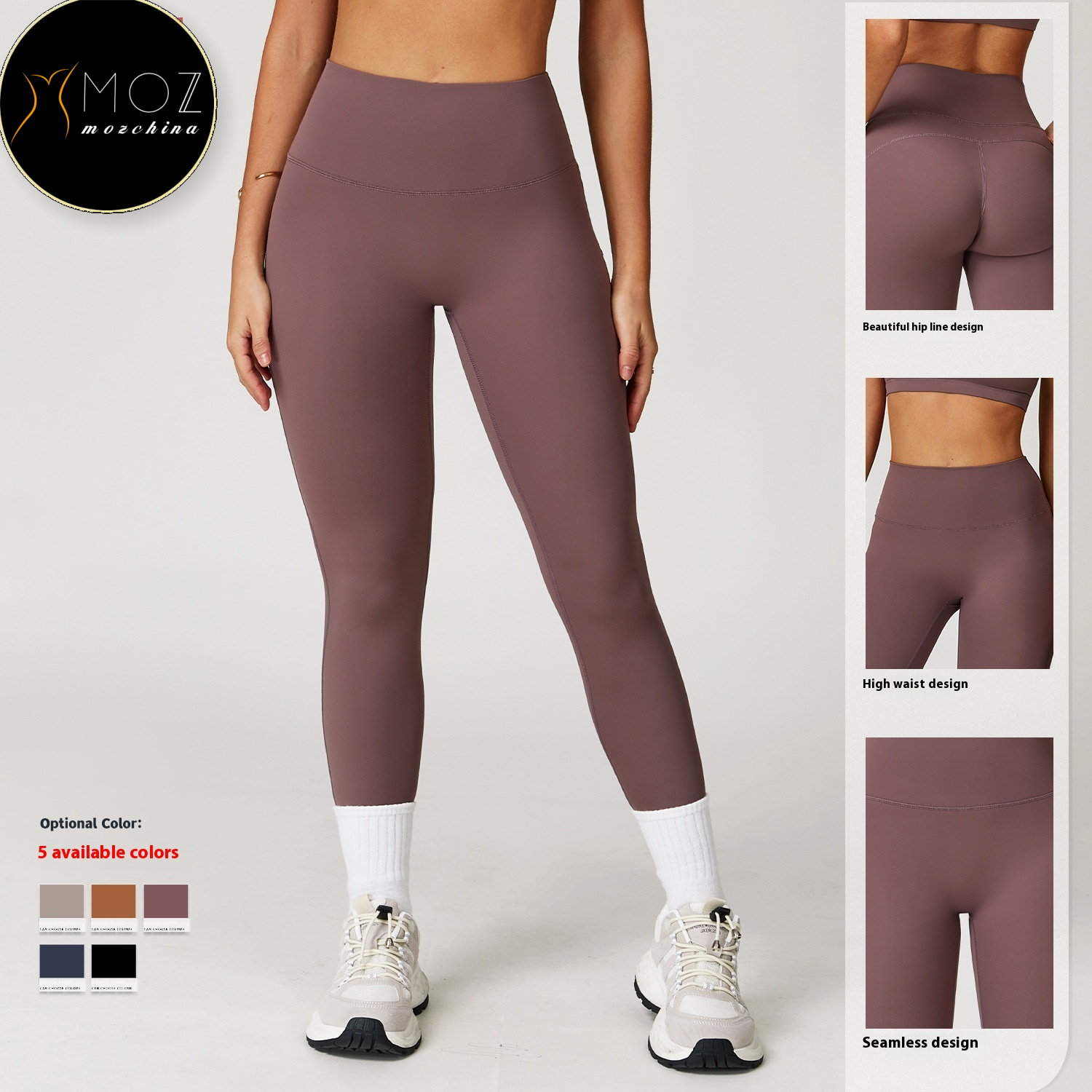 Women's High-Waisted Yoga Pants Naked Feel Slimming Leggings Solid Pattern Workout &amp; Gym Sport Pants Plus Size Training Pants