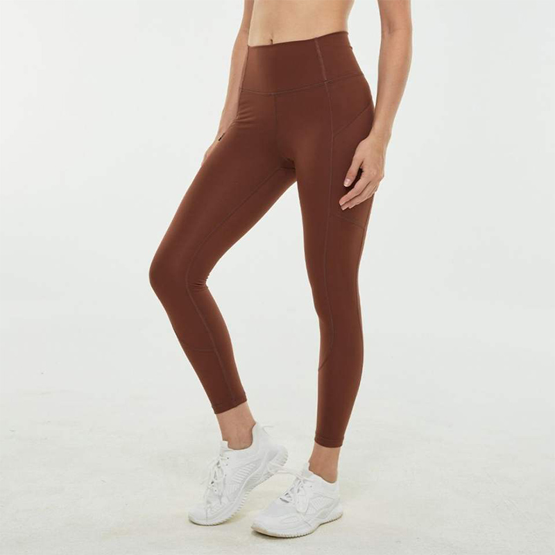 Custom Full Length Yoga Leggings Invisible Zipper Pocket Fitness Yoga Pants Women Compression Activewear
