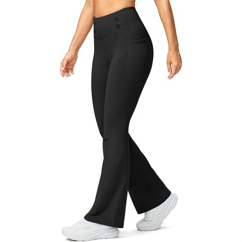 Women's Bootcut High Waist Yoga Leggings Detail 2