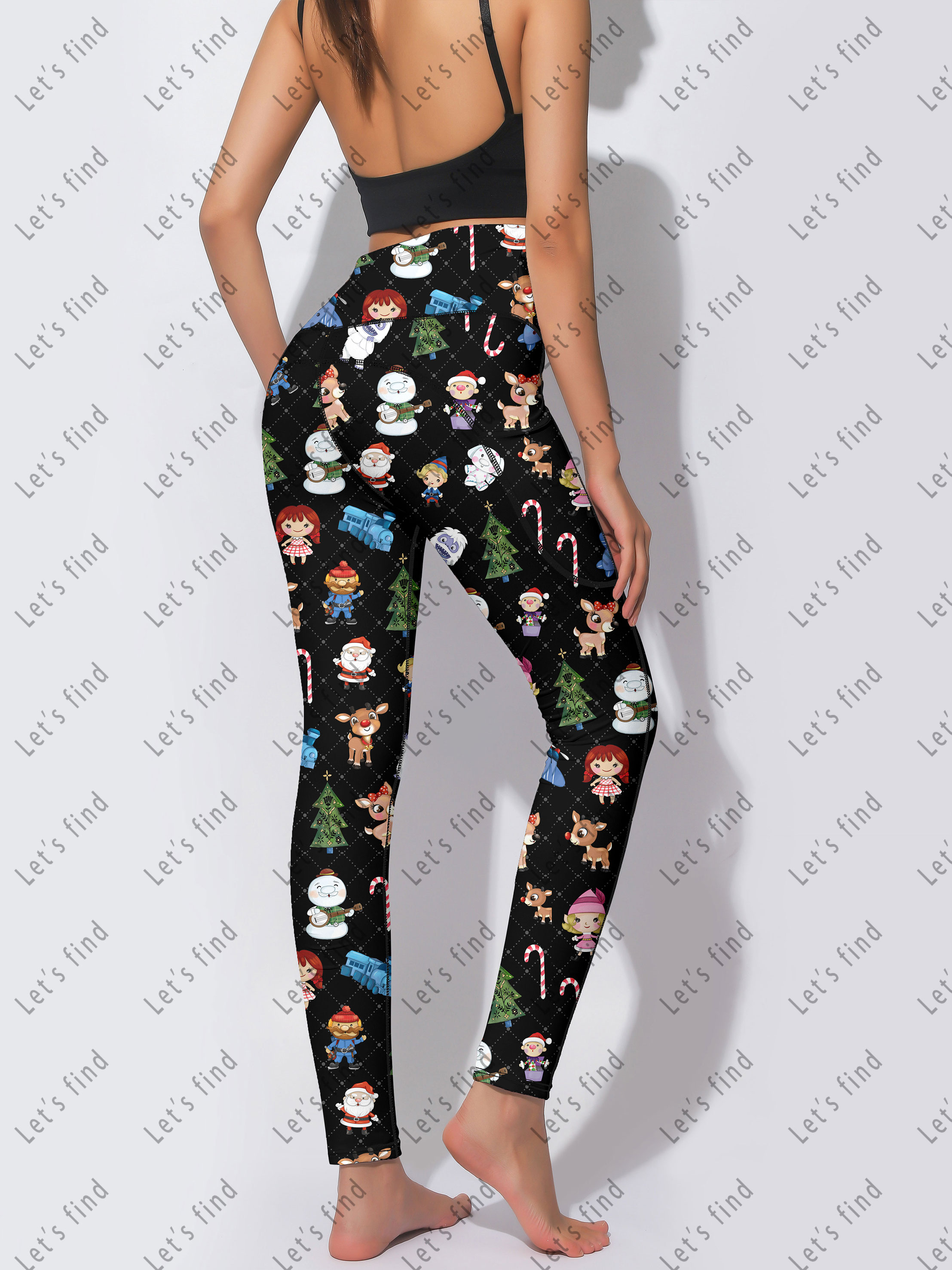 New Styles High Waisted Tummy Control Fitness & Seamless Yoga Pants with Pockets,Plus-Size Women Clothing of Customized Leggings