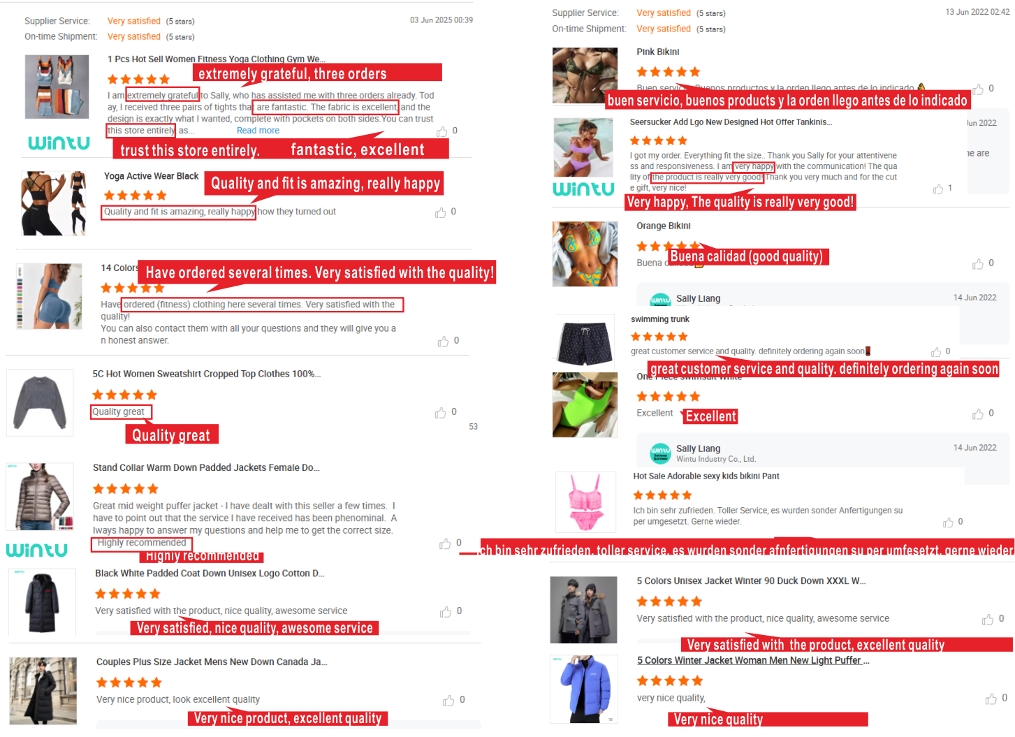 Buyer Feedback Report