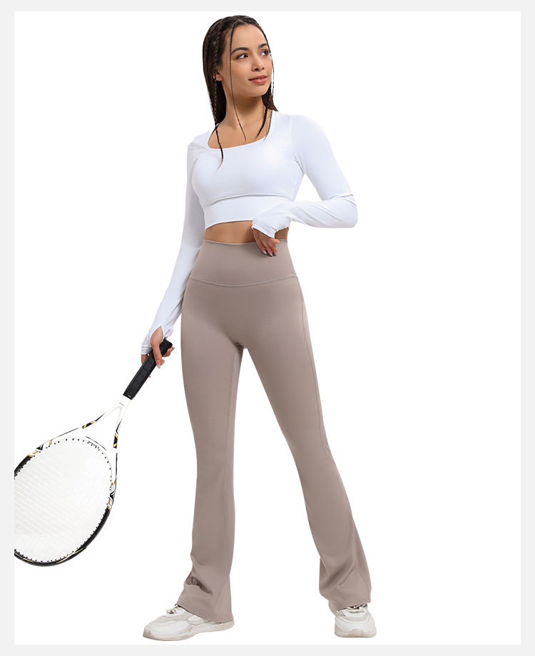 Sun Protection Quick-Dry Slim Fit Flared Yoga Pants Running Training Sports Outdoor New Fitness Pants for Women