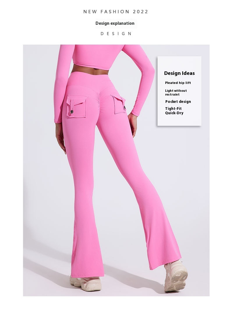 Women's Peach Bell Yoga Pants XS Size High Seamless Logo-Print Sports Tight Fitness Micro Yoga Clothes Workwear Hip-Lifting