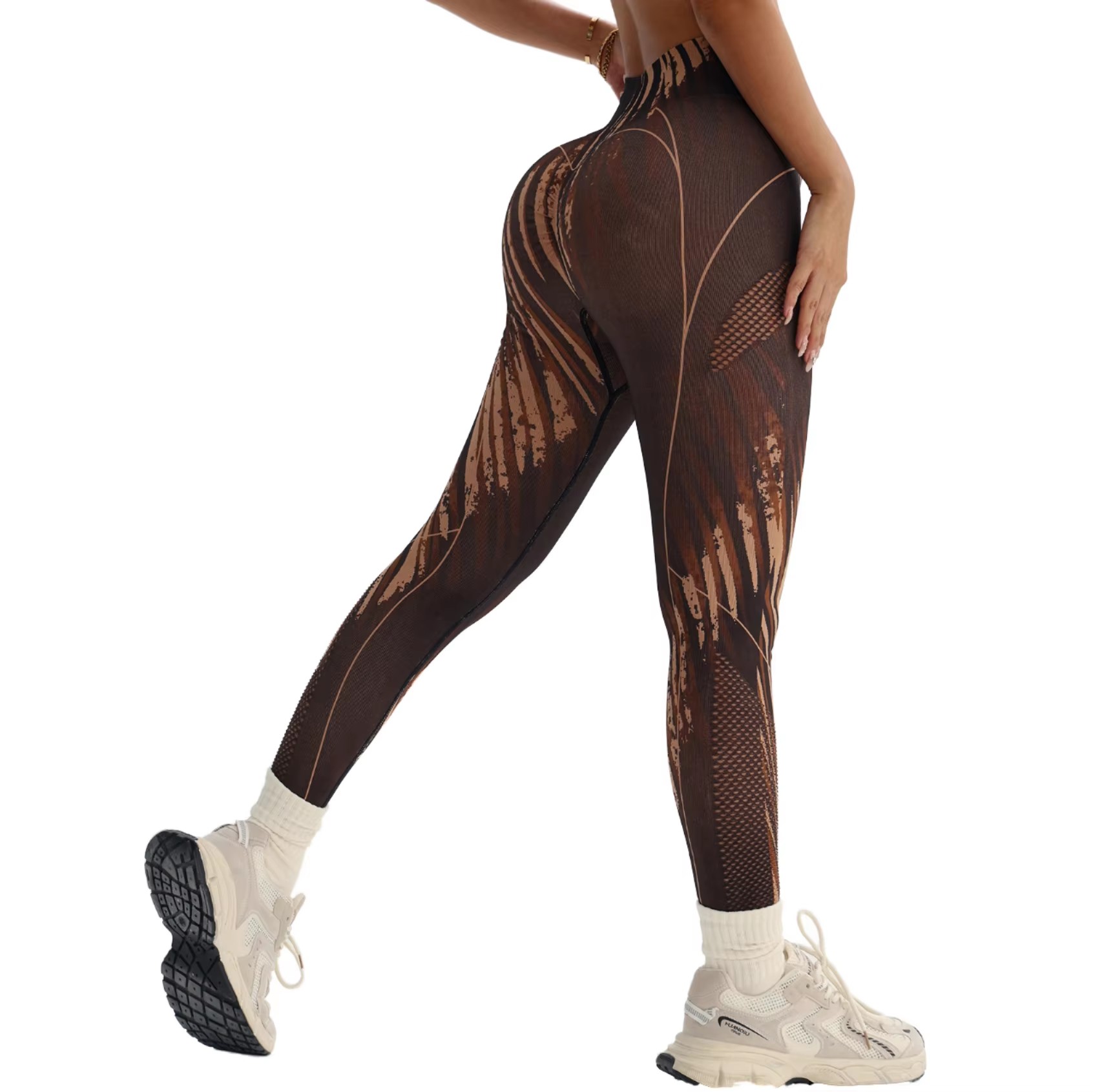 Wholesale High Waist Compression Seamless Yoga Workout Leggings Butt Lifting Sports Fitness Yoga Pants for Women