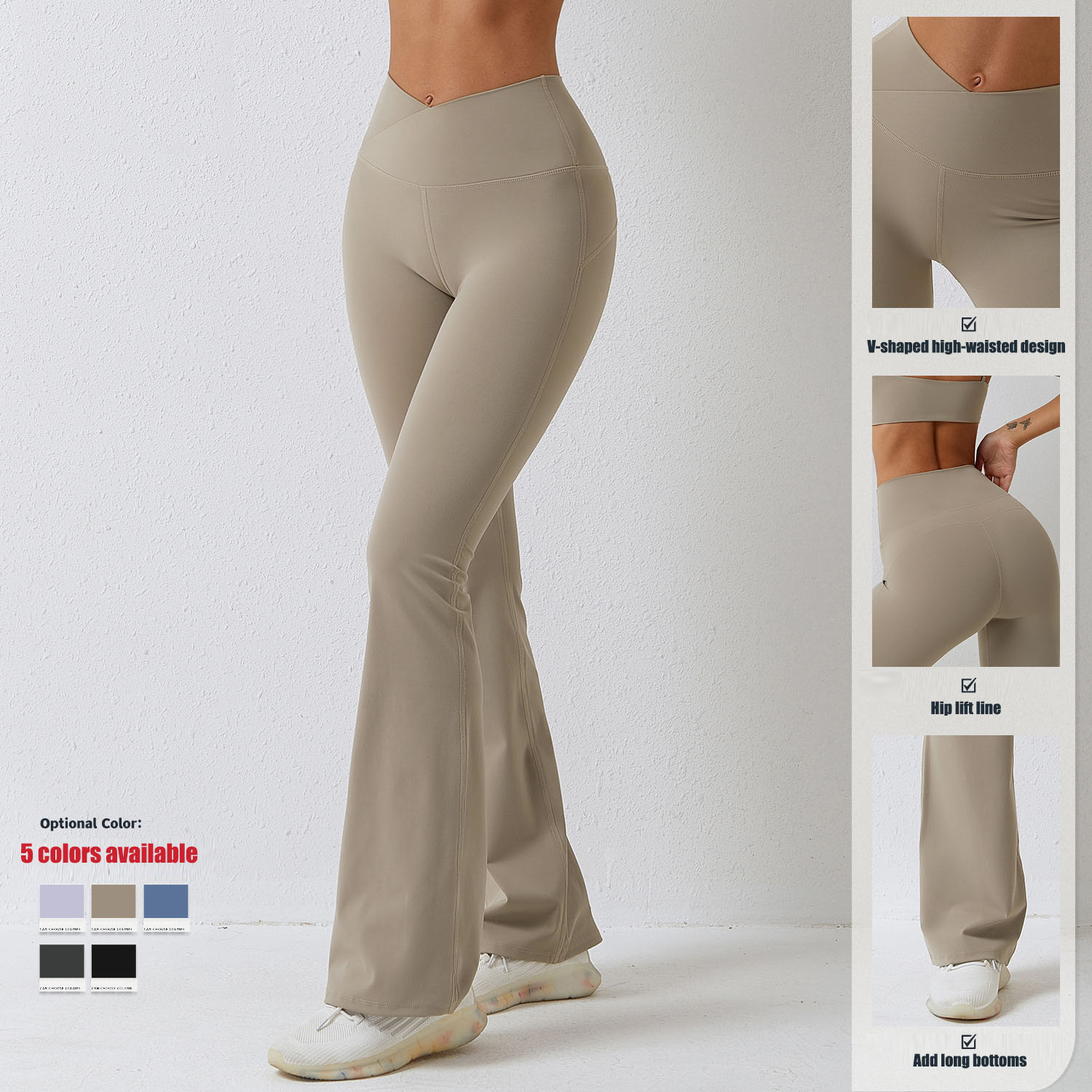 Tight High Waisted Boot Cut Yoga Pants for Women Long Bootcut Flare Leggings