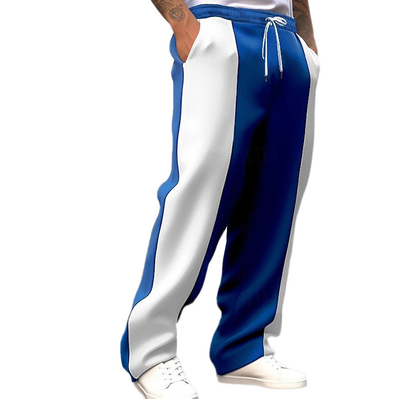 Men's High Waist Yoga Pants with Side Pockets and 4 Way Stretch Compression Fabric Athletic Pants Men