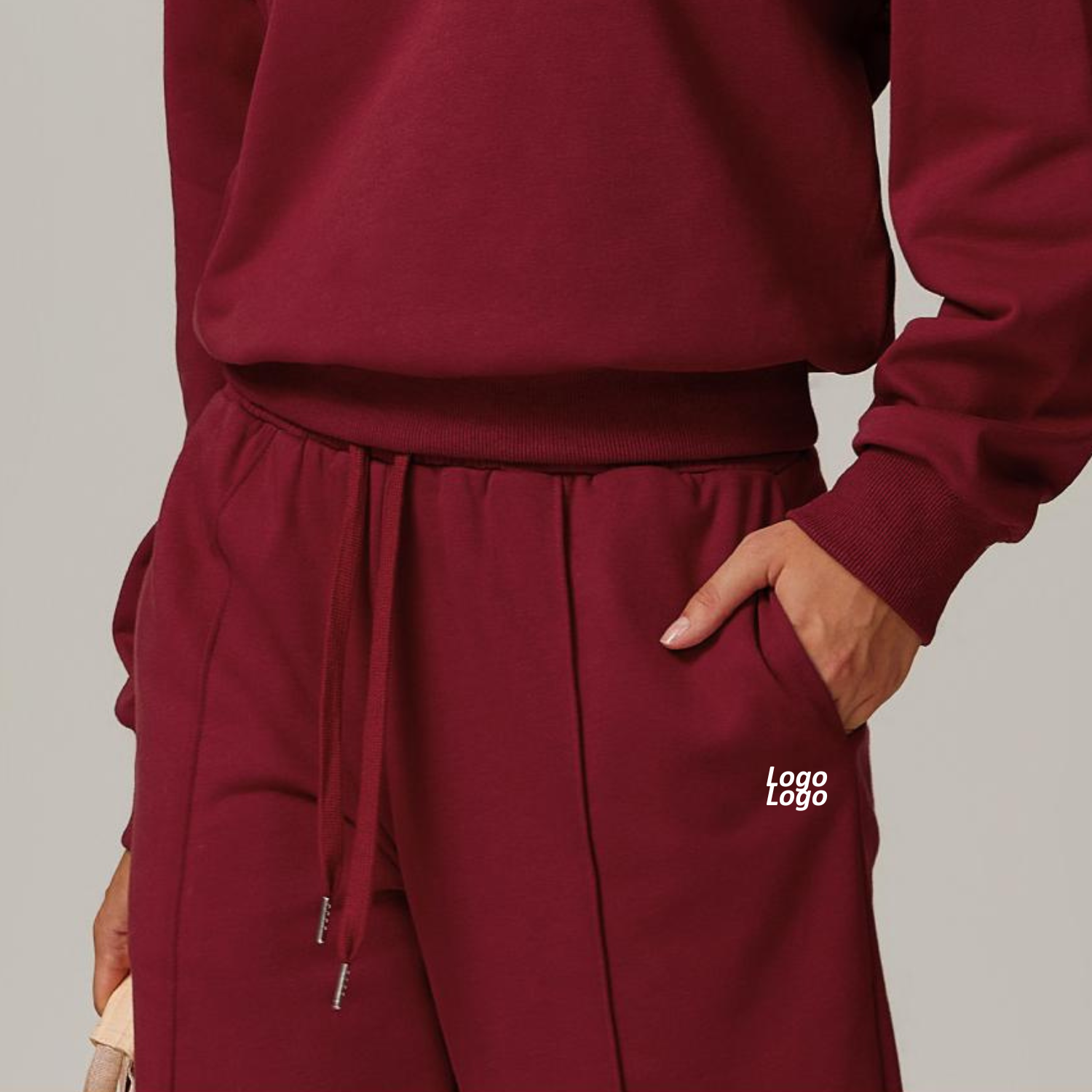 Custom Women Wide Leg Sweatpants Loose Fit Casual Lounge Pants Comfy Yoga Gym Activewear Trousers Homewear Pants