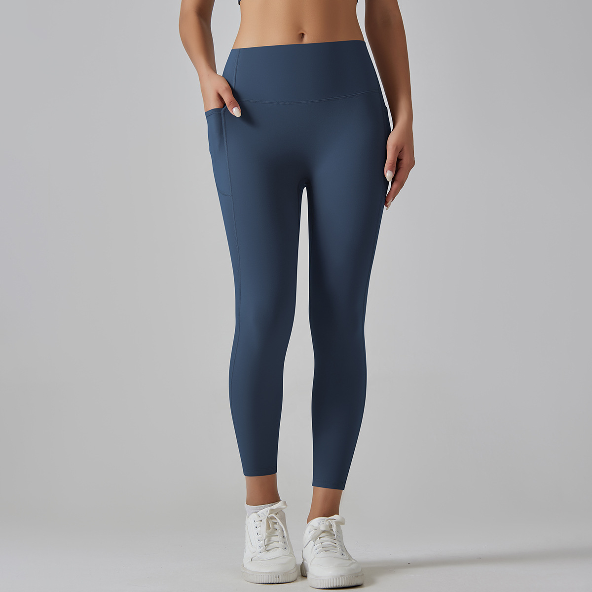 High Waist Solid Yoga Pants Women's Traceless Quick-drying Breathable