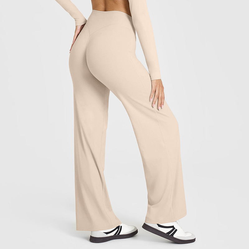Custom logo Sexy Flare Pants High Stretch Soft Yoga Legging for Women Oem One Size Boot Leg Fits All Sports Bell Bottoms