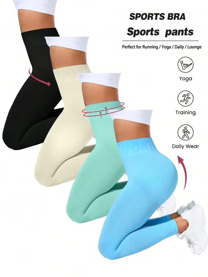 Women Sport Tight Seamless Leggings High Waist Yoga Pants Leggings Gym Workout Training Jogings Female Gym Push up Accessories