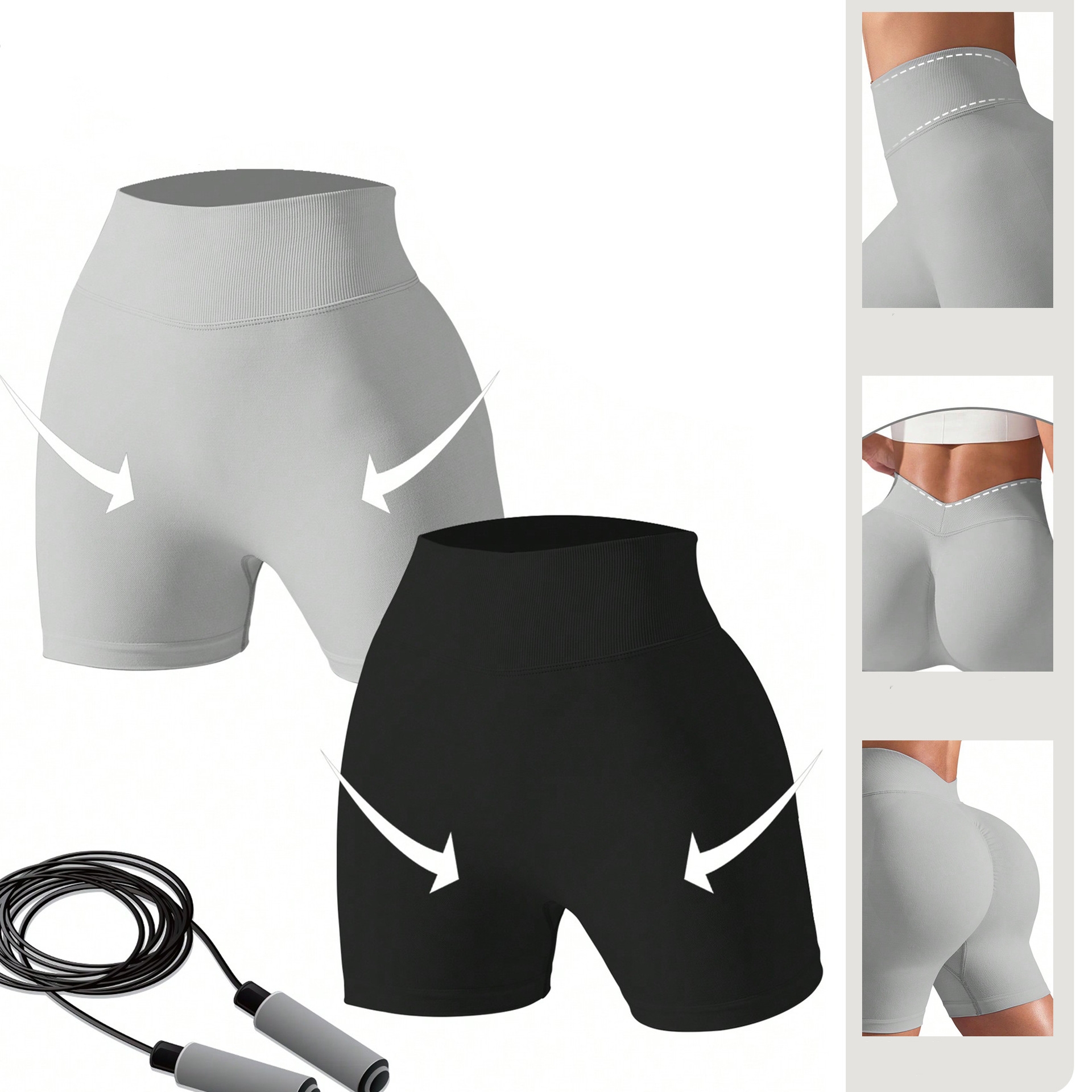 Women's High Waisted Yoga Tights Breathable Fitness Pants With Hip Lifting Feature Sports Shorts Running Yoga Shorts