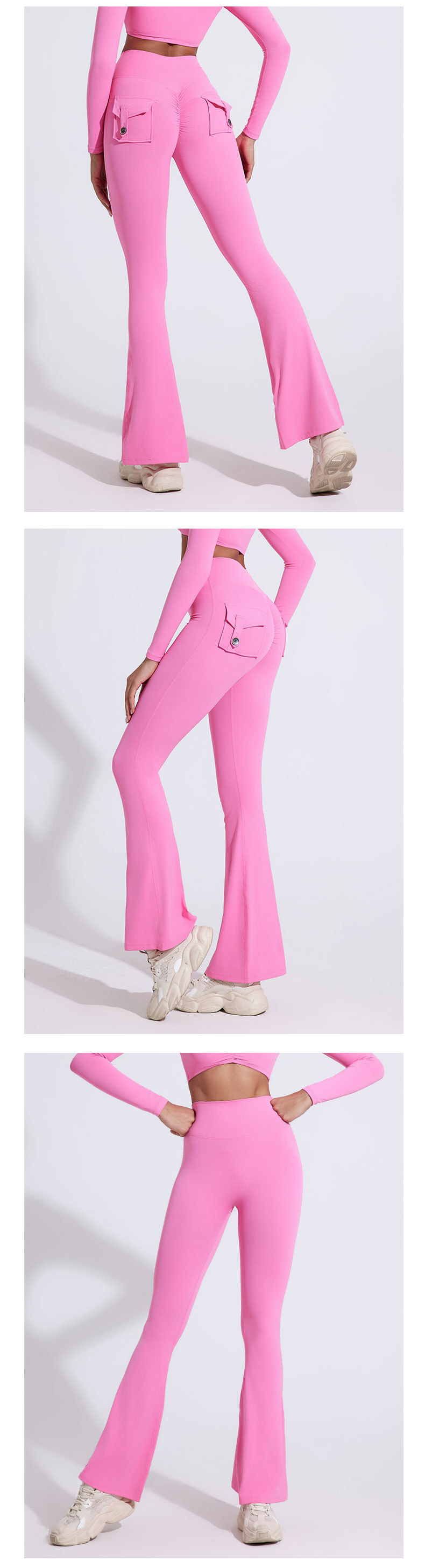 Women's Peach Bell Yoga Pants XS Size High Seamless Logo-Print Sports Tight Fitness Micro Yoga Clothes Workwear Hip-Lifting