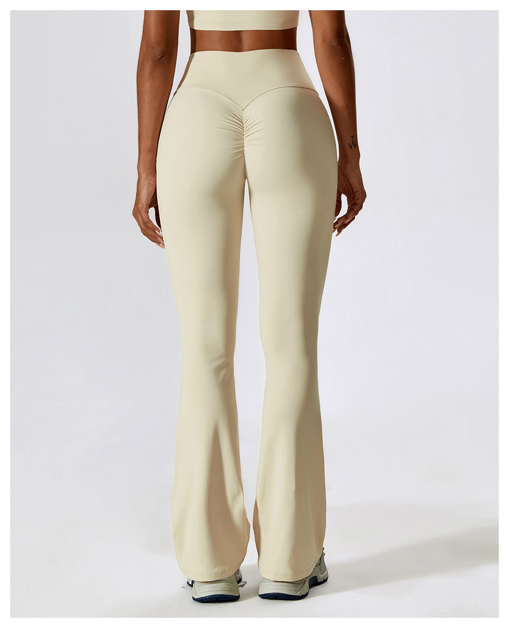 High Waist Butt Lift Workout Gym Flare Legging Pants