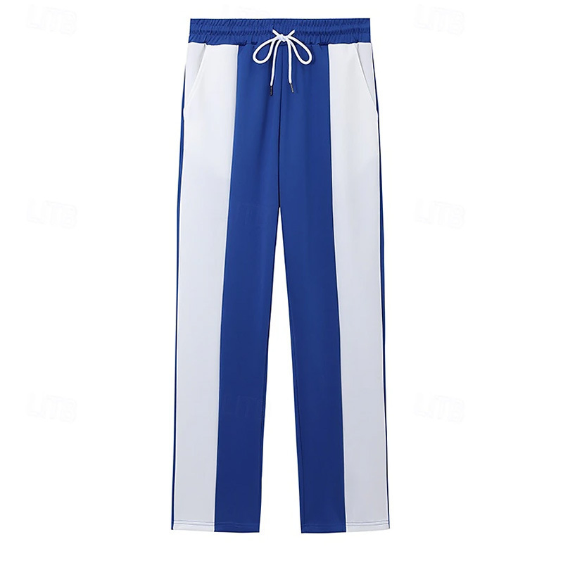 Men's High Waist Yoga Pants with Side Pockets and 4 Way Stretch Compression Fabric Athletic Pants Men
