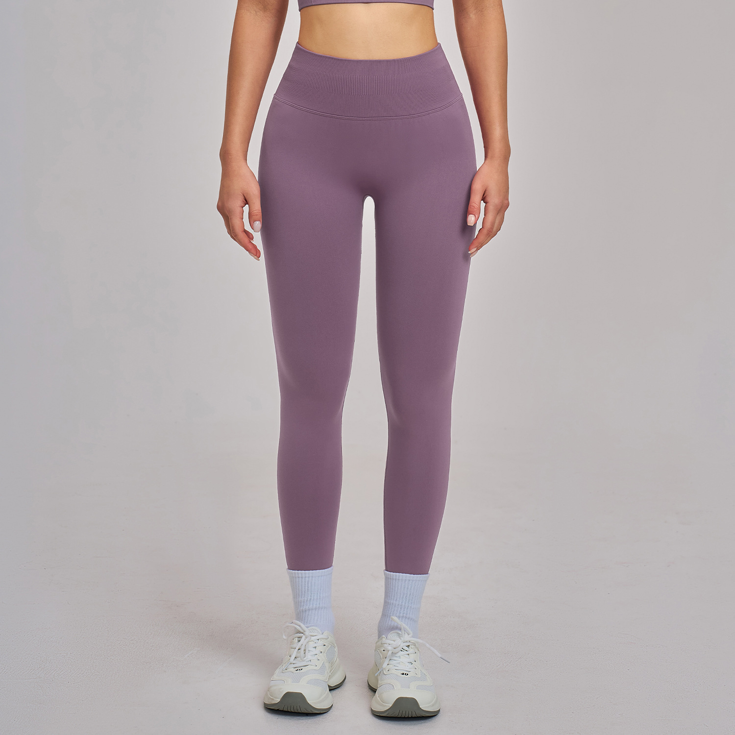 High Quality Seamless Tummy Control Yoga Pants for Women Spandex/Nylon Solid Color Gym Fitness For Outdoor Running Leggings