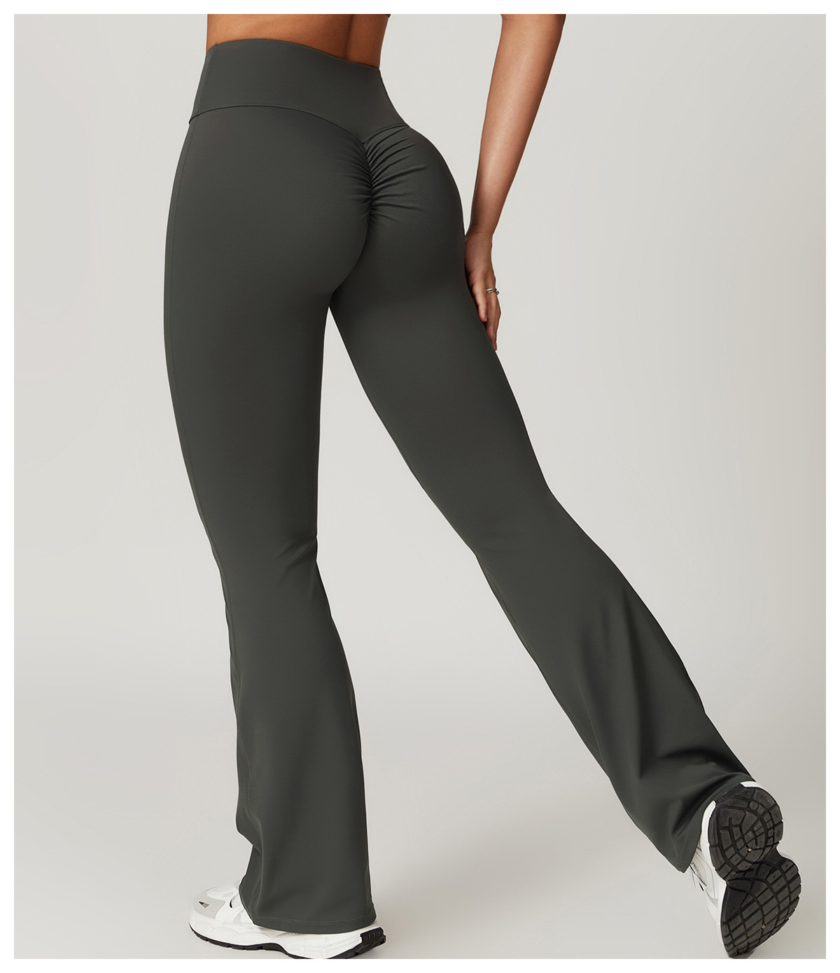 High Waist Butt Lift Workout Gym Flare Legging Pants