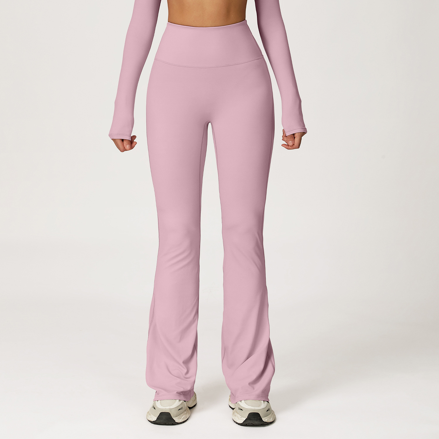 Butt Lifting Flare Yoga Pants Women High Waist Naked Feel Slim Fit Sports Pants for Gym Dance and Running