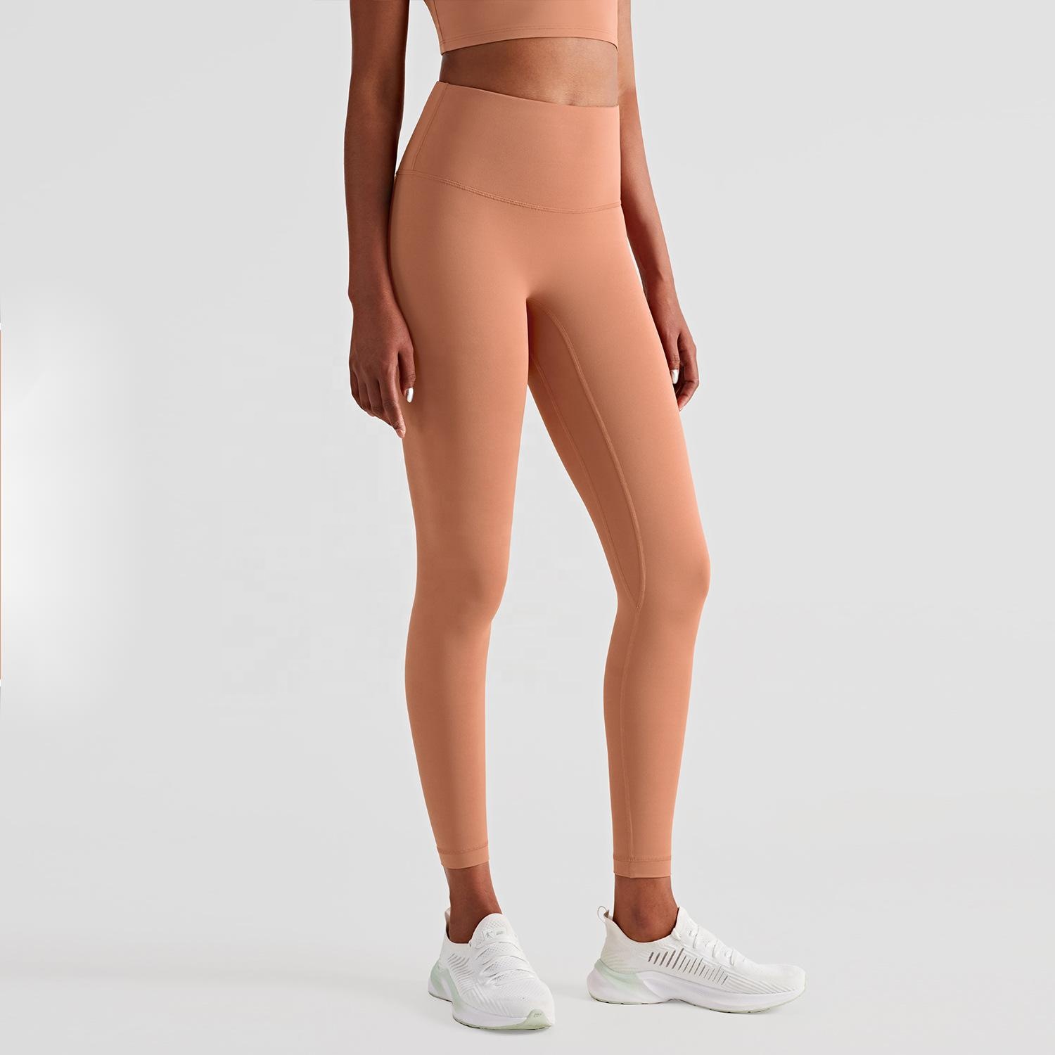Wholesale High Waist Tummy Control Workout 4 Way Stretch Buttery Soft Nylon Yoga Leggings Butt Lift Seamless Yoga Pants
