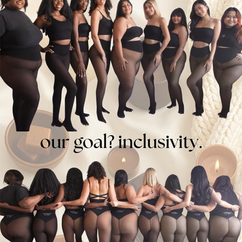 One Seam Crotch Plus Size Fleece Lined Solid Winter Knitted Pantyhose Tights Standard Warm Leggings
