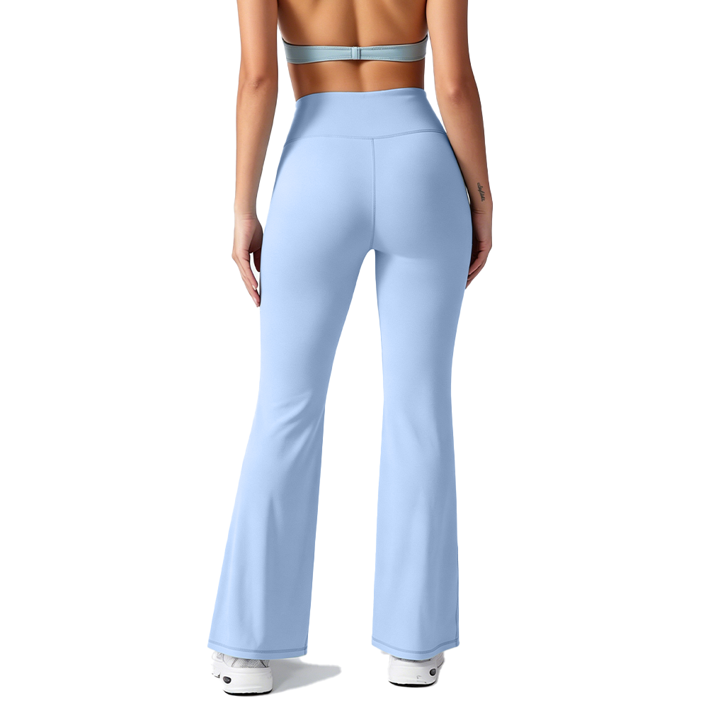 Buttery Soft Spandex/Nylon Flared Yoga Pants Women High Waist Tummy Control Bootcut Leggings Four-Way Stretch Breathable
