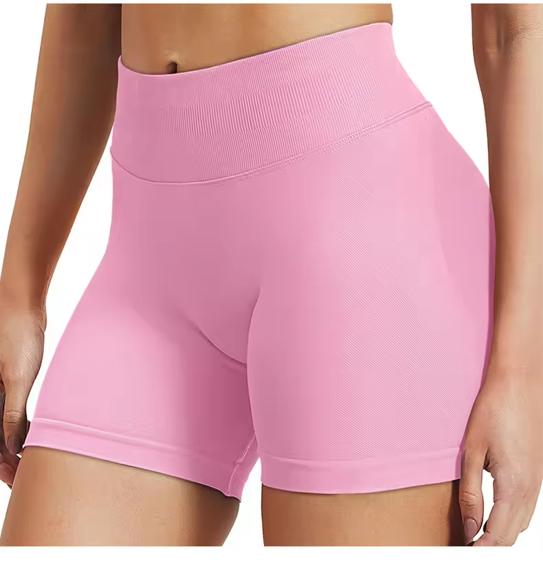 Women's High Waist Quick Dry Seamless Yoga Shorts Butt Lift Fitness Pants Scrunch Butt Workout Booty Yoga Short