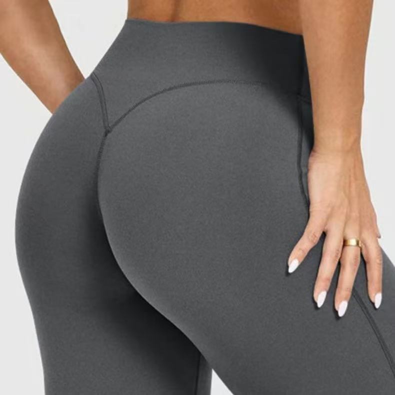 High Waist Bootcut Flare Yoga Pants, Butt Lifting Soft 4-Way Stretch Casual Wide Leg Workout Athletic Trousers