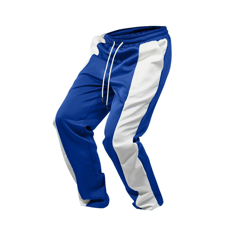 Men's High Waist Yoga Pants with Side Pockets and 4 Way Stretch Compression Fabric Athletic Pants Men