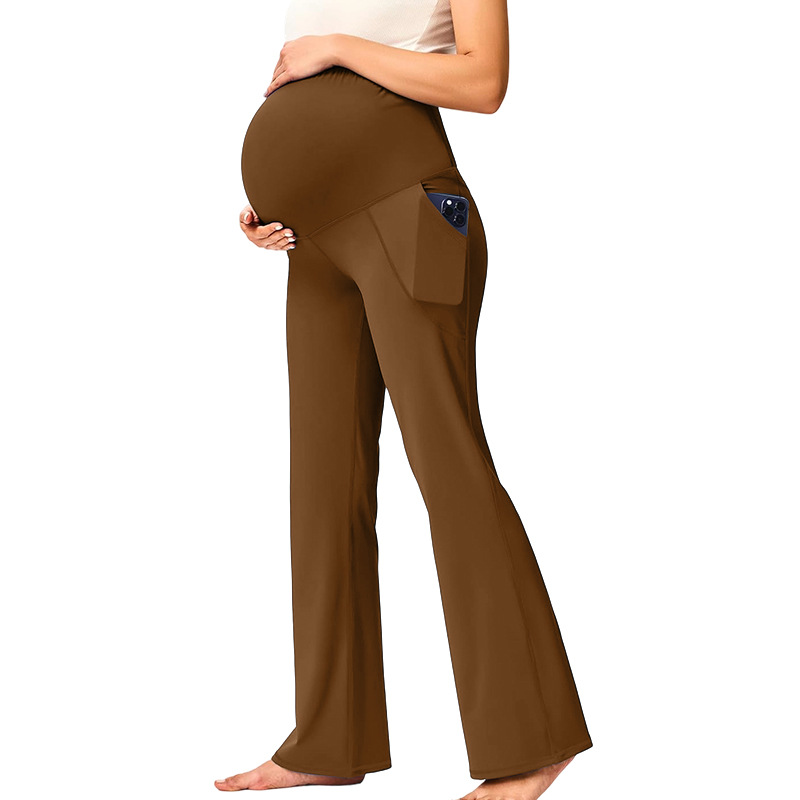 Comfortable Maternity Leggings Yoga Pants for Wide Leg Lounge Wears