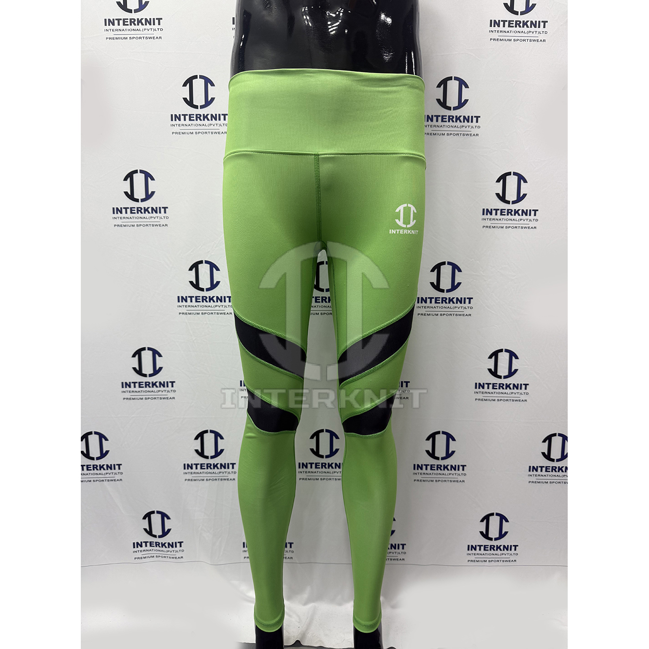 Custom Logo Solid Slim Fitness Super Elastic Lightweight Seamless Breathable Mesh Fabric Yoga Leggings Elastic Waist for Women