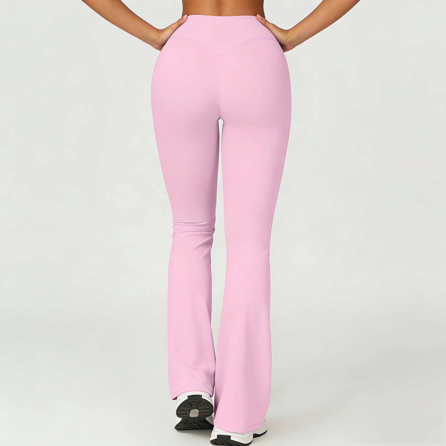 XW-ACK8002-3 Women High Waist Flare Leggings Waist 3D Hip Lifting Bootcut Gym Yoga Pants Flared Workout Wide-leg Pants
