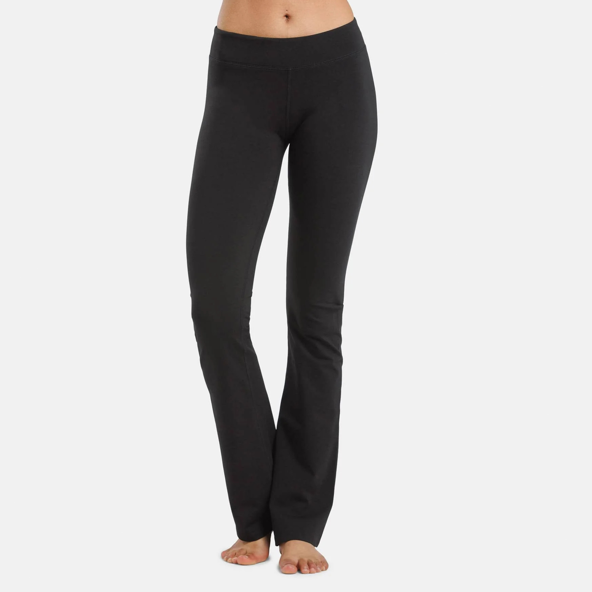 Bamboo Cotton Flare Yoga Pants Women Wide Leg Bootcut High Waisted Leggings Soft Stretch Workout Trousers