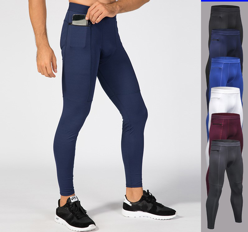 Best Unisex High Waist Cycling Pants Cool Dry Compression Tights With Zip Pocket Print-Styled Running Leggings Set for Adults