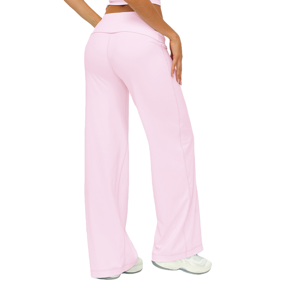Women Workout Flared Gym Flare Leggings High Waist Yoga Leggings Fold Over Yoga Pants Tummy Control Sports Wear